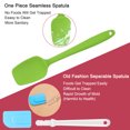 thumbnail image 3 of 2pcs Kitchen Cooking Silicone Spatula Set Heat Resistant Rubber Scraper Cooking Baking Utensils Green, 3 of 7