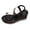 Black, variant on YLYL Wedge Platform Sandals for Women 2026 Rhinestone Butterfly High Heel Dressy Casual Summer Beach Shoes