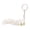 Silk white, variant on High Precised 3D Key Chain Charm Lightweight Portable Keyring Accessory For Anime Fan and Collector