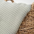 thumbnail image 4 of Aston & Arden Waffle Weave Cotton Bed Blanket (QUEEN Size 90x90), Soft and Breathable, Hotel Quality, 450 GSM, Green, 4 of 6