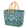 thumbnail image 1 of FloreceBien Cesta portátil para ducha, gran capacidad, bordes más lisos, bolsa de plástico para almacenamiento de ducha para baño, color azul, 1 of 6