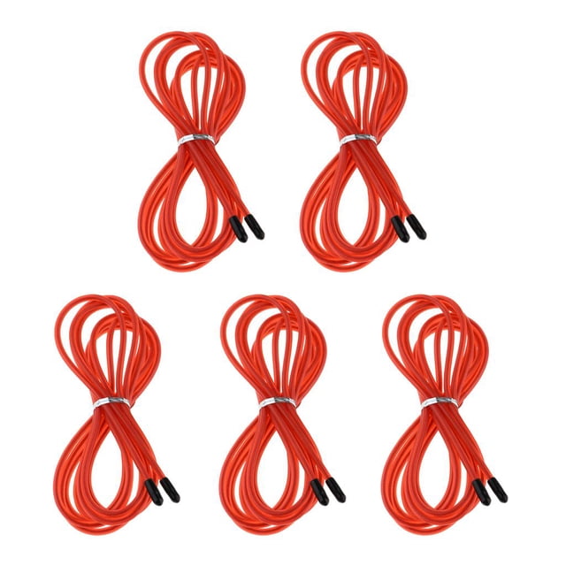Cable de repuesto ligero para r la cuerda de 5 unidades, cables de acero inoxidable de 10 pies con revestimiento de polímero de PVC para reparar rojo Macarena Cable de repuesto para saltar la cuerda