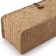 thumbnail image 2 of Cesta de junco marino rectangular con tapa, diseño funcional y tejido, contenedor de almacenamiento versátil con 3 secciones para artículos pequeños, estructura de madera resistente y canasta de, 2 of 7