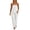 White, variant on hoksml Women Strapless Asymmetrical Top Wide Leg Pants Two Piece Outfit Vacation Casual Set for Everyday Comfort