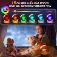 thumbnail image 2 of 3D Mushroom Crystal Ball Night Light with 16 Color LED Wooden Base and Remote Control, Upgraded 3.15 Inch Mushroom Lamp for Kids Friends Birthday Christmas Cute Mushroom Home Décor, 2 of 7