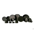 thumbnail image 1 of 53-400 Black Ribbed Polypropylene Unlined Cap - Pack of 1300, 1 of 1