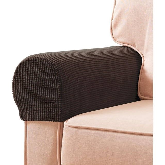 Fundas elásticas para reposabrazos, fundas de LICRA para brazos para sillas, sofás, sillones, fundas para sofá reclinable con pasadores giratorios, 2 uds.