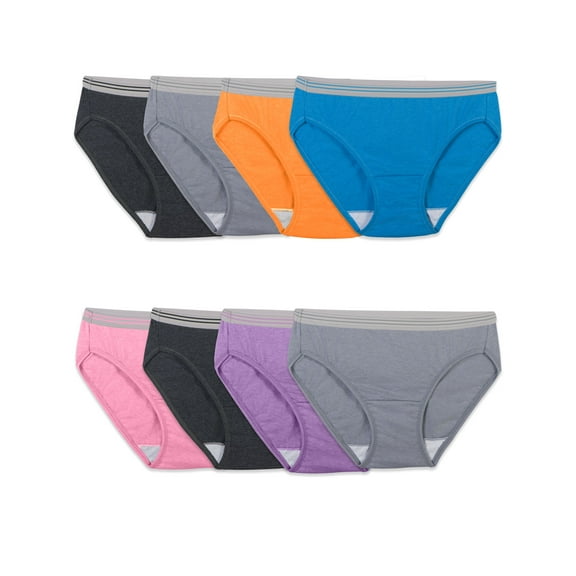 Fruit of the Loom Women's Cotton Bikini Underwear, 6 2 Bonus Pack