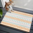 thumbnail image 5 of Orange Green Ethnic Tribe Entryway Rug 2x3 Area Rug Washable Indoor Doormat Small Bathroom Rugs Non-Slip Low Pile Accent Throw Rugs Boho Traditional Geometric Floor Carpet for Kitchen Bedroom, 5 of 9
