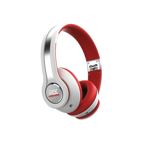 MTX StreetAudio iX1 - Headphones - full size - 3.5 mm jack - white, red