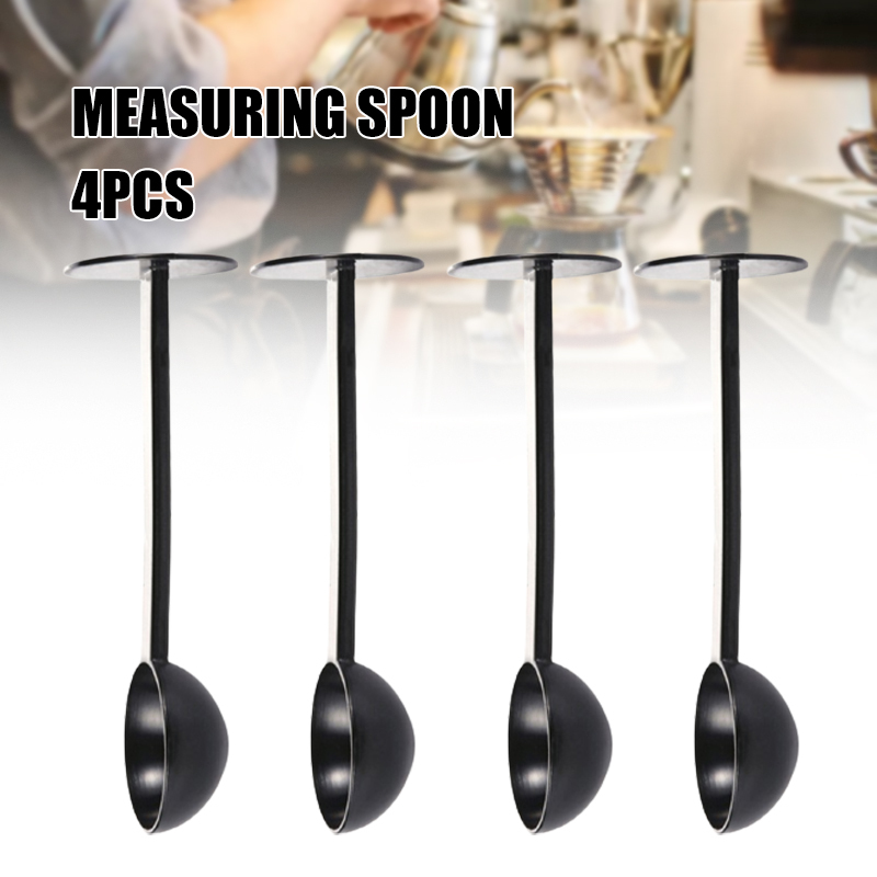 HXAZGSJA 4 PCS Coffee Measuring Spoon 2in1 Espresso Tamper 10g