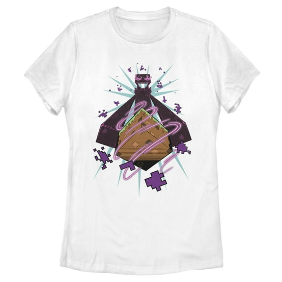 Women's Minecraft Enderman  Graphic Tee White X Large