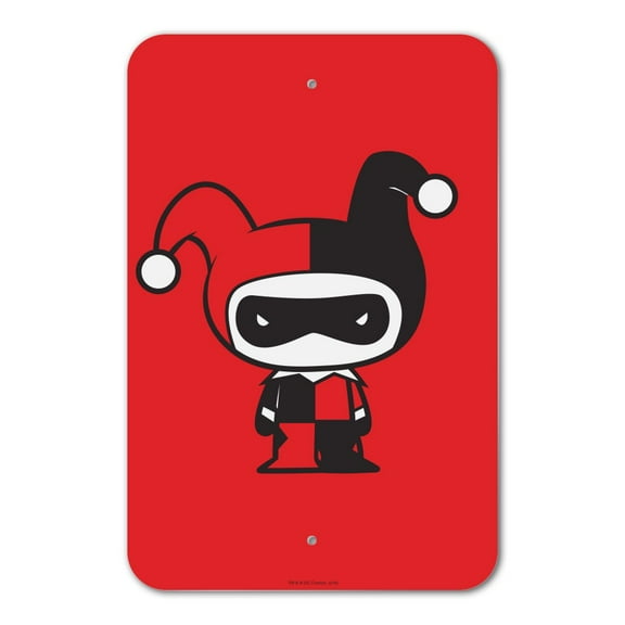 Harley Quinn Cute Chibi Character Home Business Office Sign