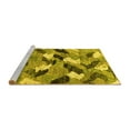thumbnail image 2 of Ahgly Company Machine Washable Indoor Square Abstract Yellow Modern Area Rugs, 4' Square, 2 of 4
