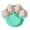 Mint Green, variant on Versatile Silicone Feeding Dish for Kids and Non- Suction Base Easy Clean Cat Design Plate Set