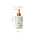 thumbnail image 2 of Dispensador de jabón redondo de cerámica for cocina, baño, hotel, gel de ducha, champú, botella de prensa, 2 of 7