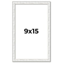 9x15 Frame White Real Wood Picture Frame Width 0.75 inches | Interior Frame Depth 0.5 inches |