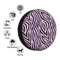 thumbnail image 5 of Spare Tire Cover, zebra print purple Wheel Cover Tire Covers for Trailers Car Truck Camper Universal Tire Covering Fits Diameter 14 inch, 5 of 7