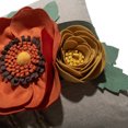 thumbnail image 6 of JWH 3D Handmade Flower Autumn Decorative Pillow Covers 18x18inch Farmhouse Decorative Pillow Case for Home Decor Orange, 6 of 9