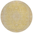 thumbnail image 2 of Addison Rugs Chantille Indoor/Outdoor Traditional Global Wheat Washable Round Rug, 8' x 8', 2 of 6