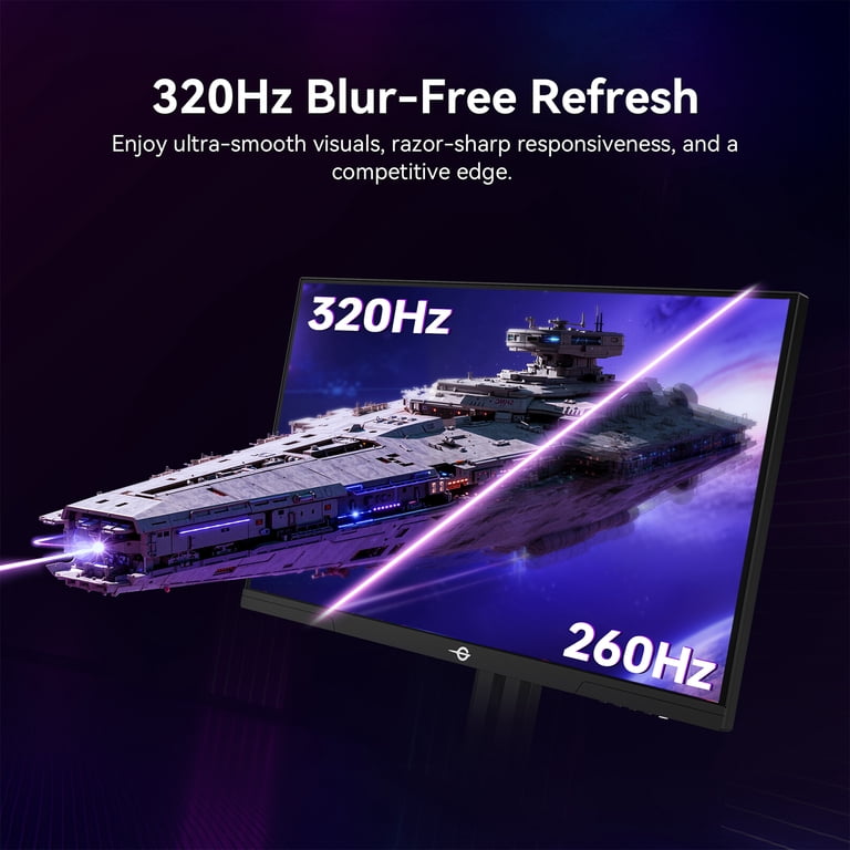 TITAN ARMY Gaming Monitor 27 Inch, 4K@160Hz, FHD@320Hz, Fast IPS