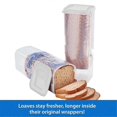 thumbnail image 2 of Transparent Bread Box Plastic Fresh-Keeping Toast Storage Holder with Lid Bread Crisper Bread Storage Container,A, 2 of 5