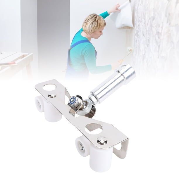 Rodillo De Cuentas De Esquina Interior Para Paneles De Yeso, Herramienta De Cinta De Rodillo Para Esquinas De Paneles De Yeso De Acero Inoxidable PTFE Con Adaptador Roscado