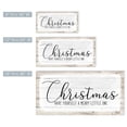thumbnail image 4 of Beige and White Merry Christmas II Holiday Canvas Wall Art Decor 8" x 16", 4 of 5