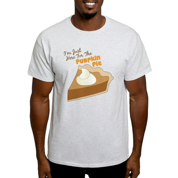 CafePress - Im Just Here For The Pumpkin Pie T Shirt - Men's Classic Graphic T-Shirt