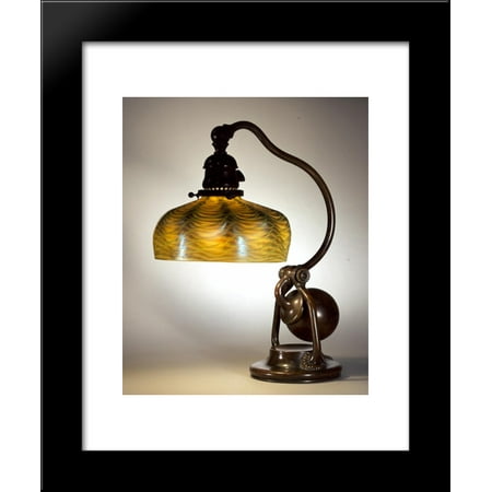 Balanced Lamp. Shell design, dome shape 20x24 Framed Art Print by Louis Comfort (Best Way To Sell Tiffany Jewelry)