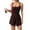 Brown, variant on Women's Sleeveless Athletic Rompers Spaghetti Strap Shorts Jumpsuit One- Outfits One-Piece for Summer Black M