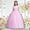 A327 Pink, variant on WPPGONE Girls Appliques Flower Girl Dress Sleeveless Tulle Ball Gown Embroidered Princess Wedding Party Gown Elegant Formal Pageant Dress Toddler Communion Gown Kids Birthday Photoshoot Party Dresses