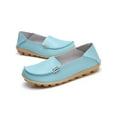 thumbnail image 4 of Fangasis Womens Casual Shoes Fashion Loafers Slip On Flats Driving Lightweight Nurse Shoe Light Blue 7.5, 4 of 5