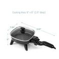 Elite Cuisine 7" Electric Skillet with Glass Lid EFS400