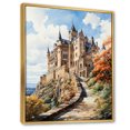 thumbnail image 2 of Designart "Hohenzollern Castle in Germany" Cityscapes Floater Framed Wall Decor, 2 of 7
