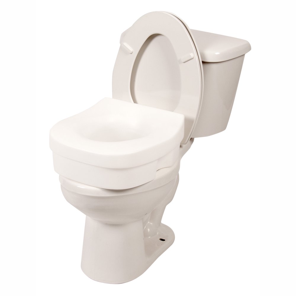 PCP Premium Molded Toilet Seat Riser, Interchangeable NonLocking Setup