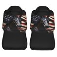 thumbnail image 5 of KAKALAD American Flag Dark Horse 01 Car Seat Covers Set Vehicle Front Seats Protector 2 Pcs, 5 of 9