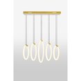 thumbnail image 1 of 5 Light LED Chandelier with Satin Gold finish, 1 of 6