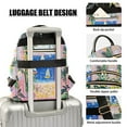 thumbnail image 3 of FORMRS Mini Backpack Purse for Women Travel Daypack Casual Shoulder Bag, Yellow Seaside, 3 of 7