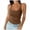Tank Tops for Women Coffee, variant on TrendOFT Ribbed Tank Tops for Women Spaghetti Strap Square Neck Slim Fitted Camisole Basic Sleeveless Layering Shirts Brick Red L