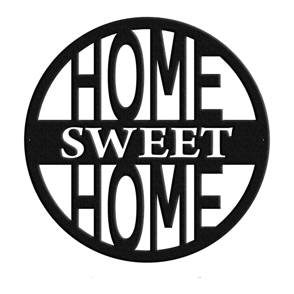 Home Sweet Home - Metal Wall Art