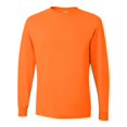 thumbnail image 1 of Jerzees T-Shirt à Manches Longues pour Hommes DRI-POWER Active, TG, Orange Safty, 1 of 2