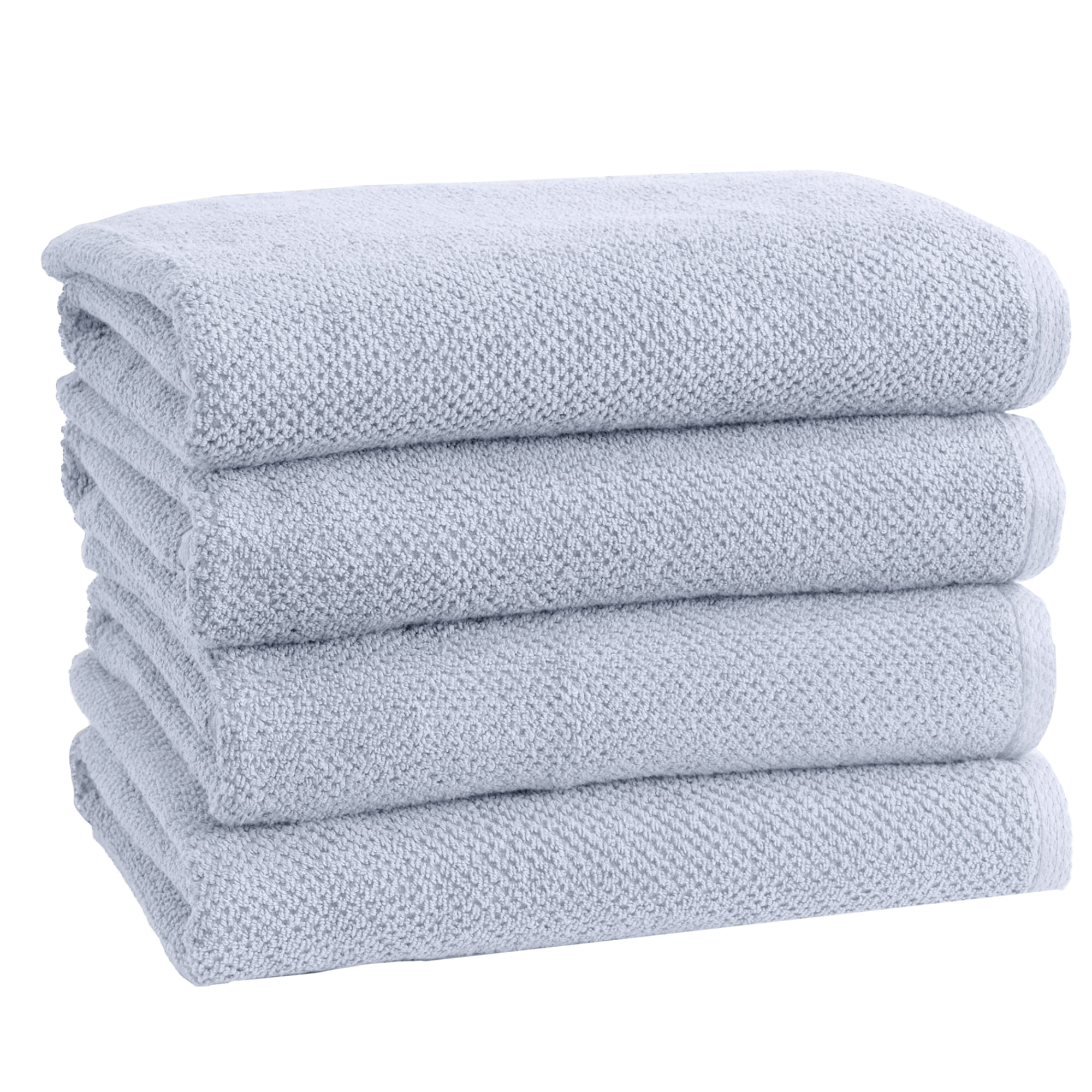 THE CLEAN STORE 6 Piece White Popcorn cotton Bath Towel Set (2