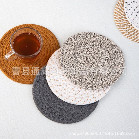 INCTUO 6 Pcs Hot Pads, 8 inch Trivets for Hot Dishes, Hot Pots and Pans, Thick Heat Resistant Large Coaster for Kitchen, Kitchen Essentials, Kitchen Decor for Table & Countertop