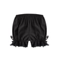 thumbnail image 5 of Miutii Kids Girls Bloomer Shorts Ruffle Lace Up Safety Short Under Party Dress Dance Short Boyshort Black 9-10, 5 of 7