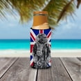 thumbnail image 3 of Black Standard Poodle with English Union Jack British Flag Ultra Hugger for slim cans, 3 of 6