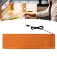thumbnail image 1 of Foldable Keyboard Silicone Keyboard Silicone Foldable Silicone Keyboard 108 Keys Silicone Foldable Usb Wired Waterproof Mute Typing Full Sealing Foldable Keyboard, 1 of 8