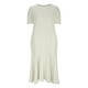 thumbnail image 4 of Puntoco Vestido De Verano De Algodón Y Lino De Color Sólido Para Mujer Vestido De Manga Corta Con Cuello Redondo Caqui M,Regalos Para Mujer Joven, 4 of 6