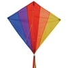 In the Breeze 1003 — Rainbow Diamond 30 Inch Kite - Single Line - Ripstop Fabric - Includes Kite Line and Bag - Great Entry Level Kite for All Ages