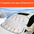 thumbnail image 1 of Vadktai Car Windshield Sun Shade, Reflective Sun Shield Cover for Front Windshield, Magnetic Automotive Sunshade for Front Window&4-Layer, Blocks UV Rays, Sun Protection for Car, SUV, Truck, Vans, 1 of 3